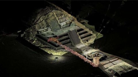 El túnel tiene una longitud de 103 metros.