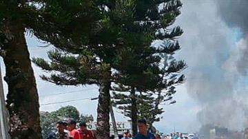 Los pobladores Pacaraima quemaron objetos de los venezolanos,