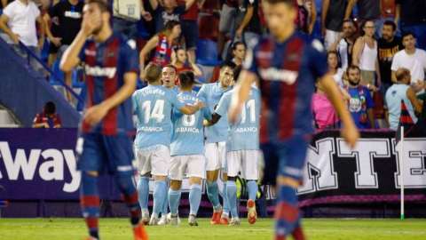 El Celta de Vigo ganó este lunes al Levante en LaLiga española. (Foto: EFE/ Miguel Angel Polo)