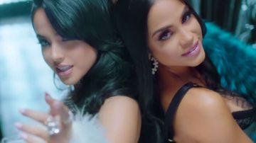 Becky G y Natti Natasha en el video "Sin Pijama"