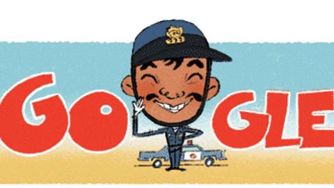 Cantinflas y su "Doodle".