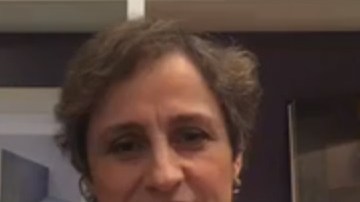 Carmen Aristegui y Andrés Manuel López Obrador.