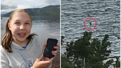 Charlotte asegura que "Nessie" sacó la cabeza del agua en dos ocasiones.