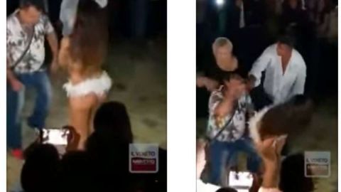 La esposa de este hombre aparece de la nada, enfurecida.
