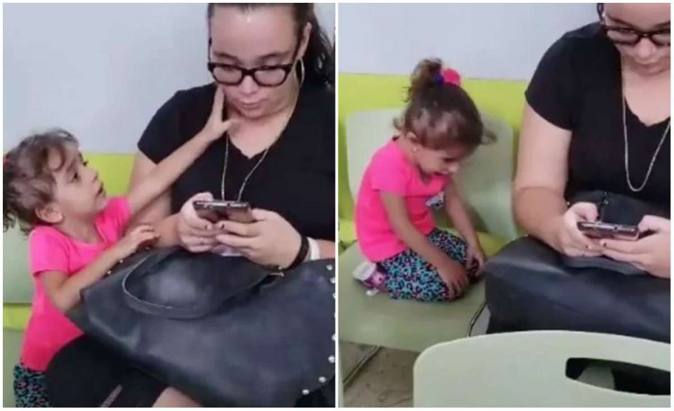 Video Cruel Madre Ignora Por Completo Su Pequeña Hija Por Revisar Su Teléfono Celular El