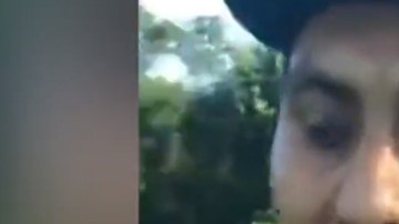 El video de Delfin Hernández se popularizó en Facebook.