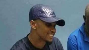 Samuel Eto'o y Norbert Owona, quien ahora vive en condición de calle