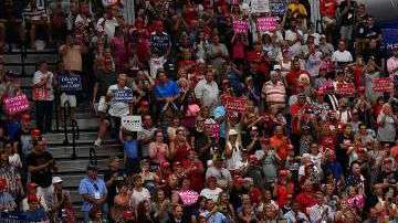 Trump estuvo el fin de semana en Ohio.  MANDEL NGAN/AFP/Getty Images