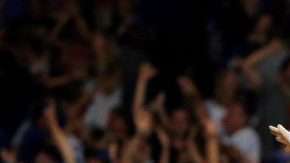 David Bote le dio el triunfo sobre los Nats a los Chicago Cubs con un walk-off grand slam. (Foto: Jon Durr/Getty Images)