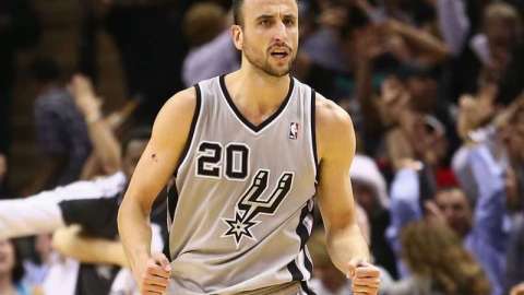 El argentino Manu Ginobili hizo historia en la NBA con los San Antonio Spurs. (Foto: Ronald Martinez/Getty Images)