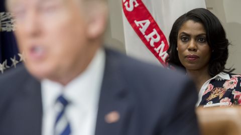 Omarosa Manigault colaboró con el presidente Trump hasta enero de este año.