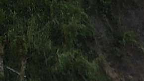 Efectos del devastador paso del huracán María por el pueblo de Barranquitas, Puerto Rico.