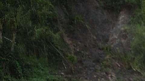 Efectos del devastador paso del huracán María por el pueblo de Barranquitas, Puerto Rico.