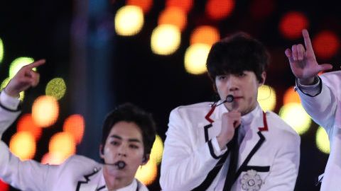 La banda EXO.  Maddie Meyer/Getty Images