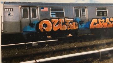 Parte de los graffitis que llevaron al arresto