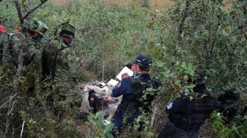Fosas clandestinas en México.
