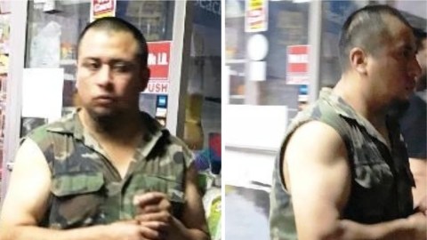 Imagen de frente y de perfil del sospechoso por tocamientos a menor