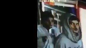 El ladrón se percata que ha quedado grabada su fechoría.