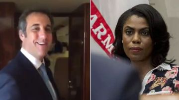 El video muestra a Cohen abordar el avión de campaña presidencial.