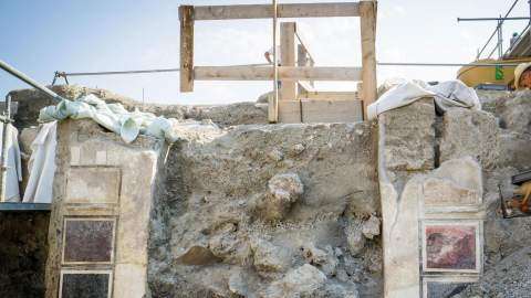 Los arqueólogos también han encontrado un palacio sepultado bajo las cenizas en Pompeya