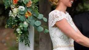 El perro decidió ser el protagonista del momento más importante de la ceremonia.