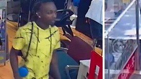 El cliente captado por las cámaras de seguridad