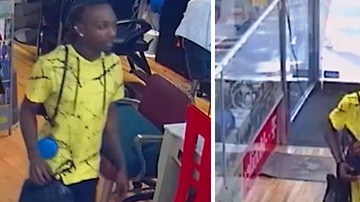 El cliente captado por las cámaras de seguridad