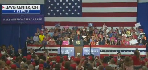El presidente Trump en Ohio.