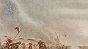 La batalla de Waterloo se peleó en medio del barro y la lluvia.