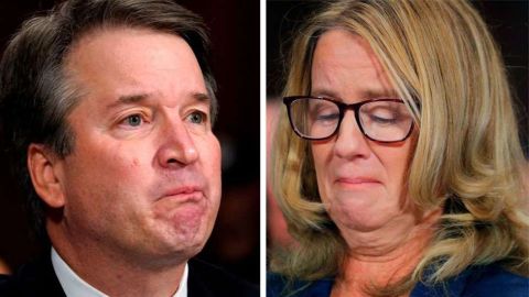 Christine Blasey Ford y Brett Kavanaugh.