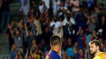 El Messi que hibernó en Rusia despertó en el Camp Nou. (Foto: EFE/Enric Fontcuberta)