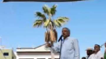López Obrador encabezó un mitin en Guaymas, Sonora.