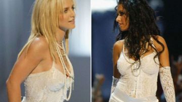Britney Spears y Christina Aguilera hace 15 años.