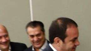 Cuauhtémoc Blanco y Andrés Manuel López Obrador.