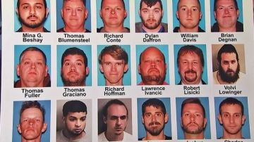 Algunos de los arrestados en NJ