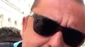 Uno de los cuatro hinchas argentinos que realizó videos sexistas en el Mundial.