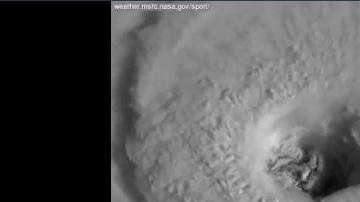 Así es como se ve en estos momentos el ojo del huracán Florence.