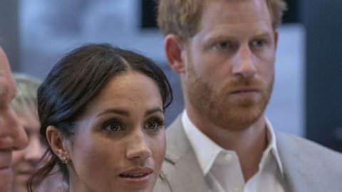 Meghan Markle, la duquesa de Sussex y su esposo el príncipe Harry.