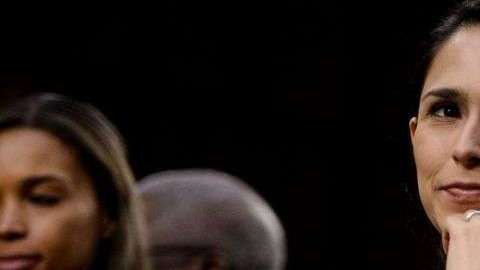 Zina Bash durante la audiencia de Brett Kavanaugh. BRENDAN SMIALOWSKI/AFP/Getty Images