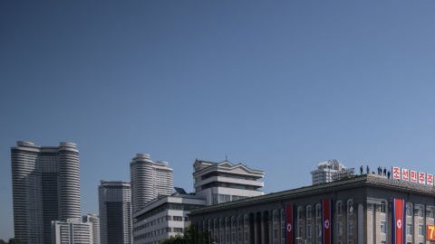 Desfile militar en Corea del Norte.