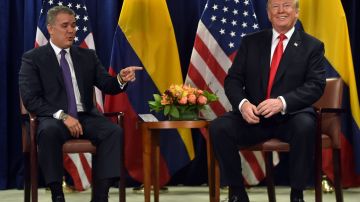 El presidente Trump se reunió con el mandatario de Colombia, Iván Duque.
