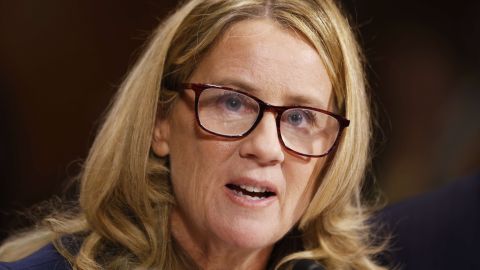 Christine Blasey Ford declara ante el Comité Judicial del Senado sobre la nominación de Brett Kavanaugh.