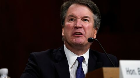 El juez Kavanaugh negó las acusaciones ante el Senado.