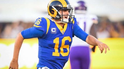 El quarterback de los L.A. Rams Jared Goff. (Foto: Harry How/Getty Images)