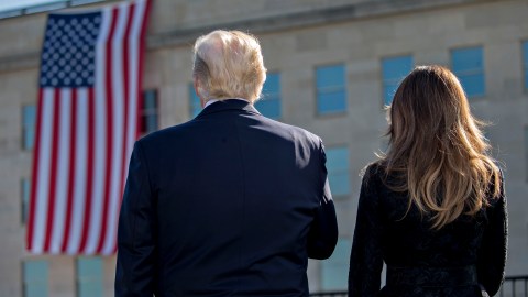 El presidente Donald Trump y la primera dama Melania Trump.