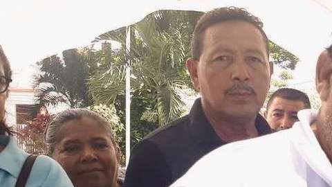 Hernán Otoniel con su madre durante su primer encuentro en Honduras.Rubén Figueroa/Movimiento Migrante Mesoamericano.