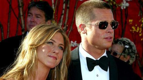 Jennifer Aniston y Brad Pitt.