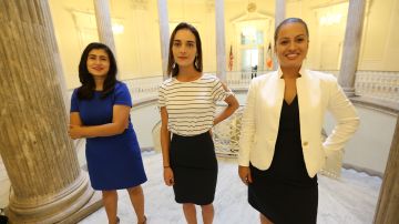 Candidatas Jessica Ramos, Jullia Salazar y Catalina Cruz.
Latinas al Poder.
