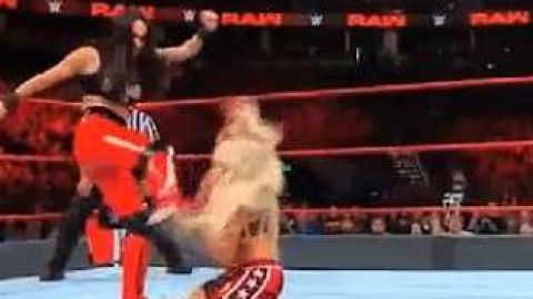 Susto mayúsculo en RAW de la WWE,