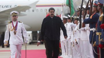 Maduro al aterrizar de vuelta en Venezuela